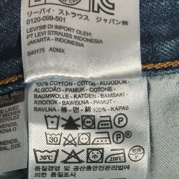 Levis Jeans Mens Size 38x31 501 Original Fit Denim Button‎ Fly Dark Wash Casual - Picture 3 of 11